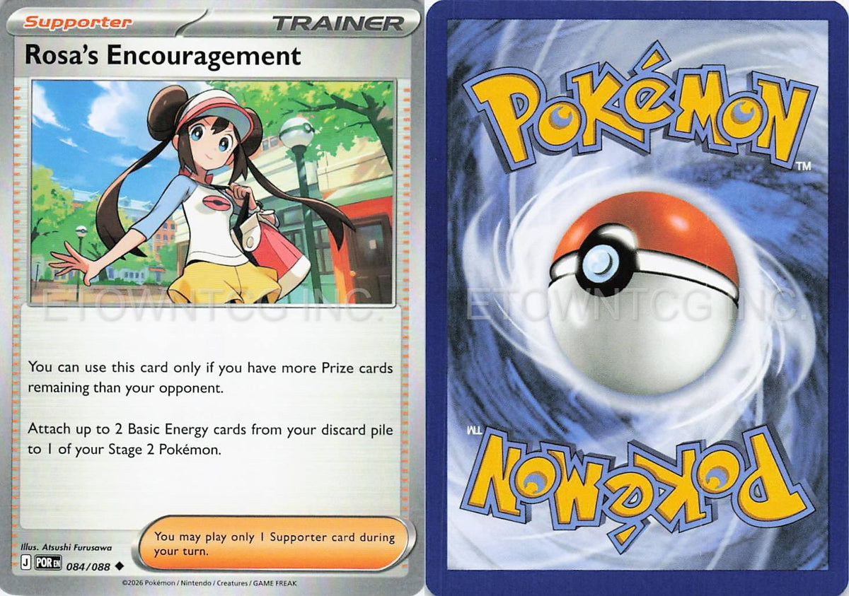 ROSA'S ENCOURAGEMENT 084/088 UC PERFECT ORDER POKEMON NM