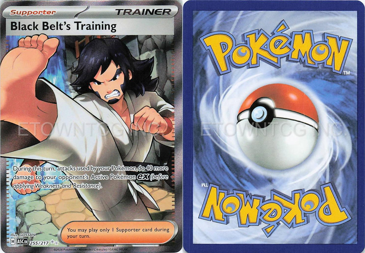BLACK BELT'S TRAINING 255/217 UR ASCENDED HEROES POKEMON HOLO NM