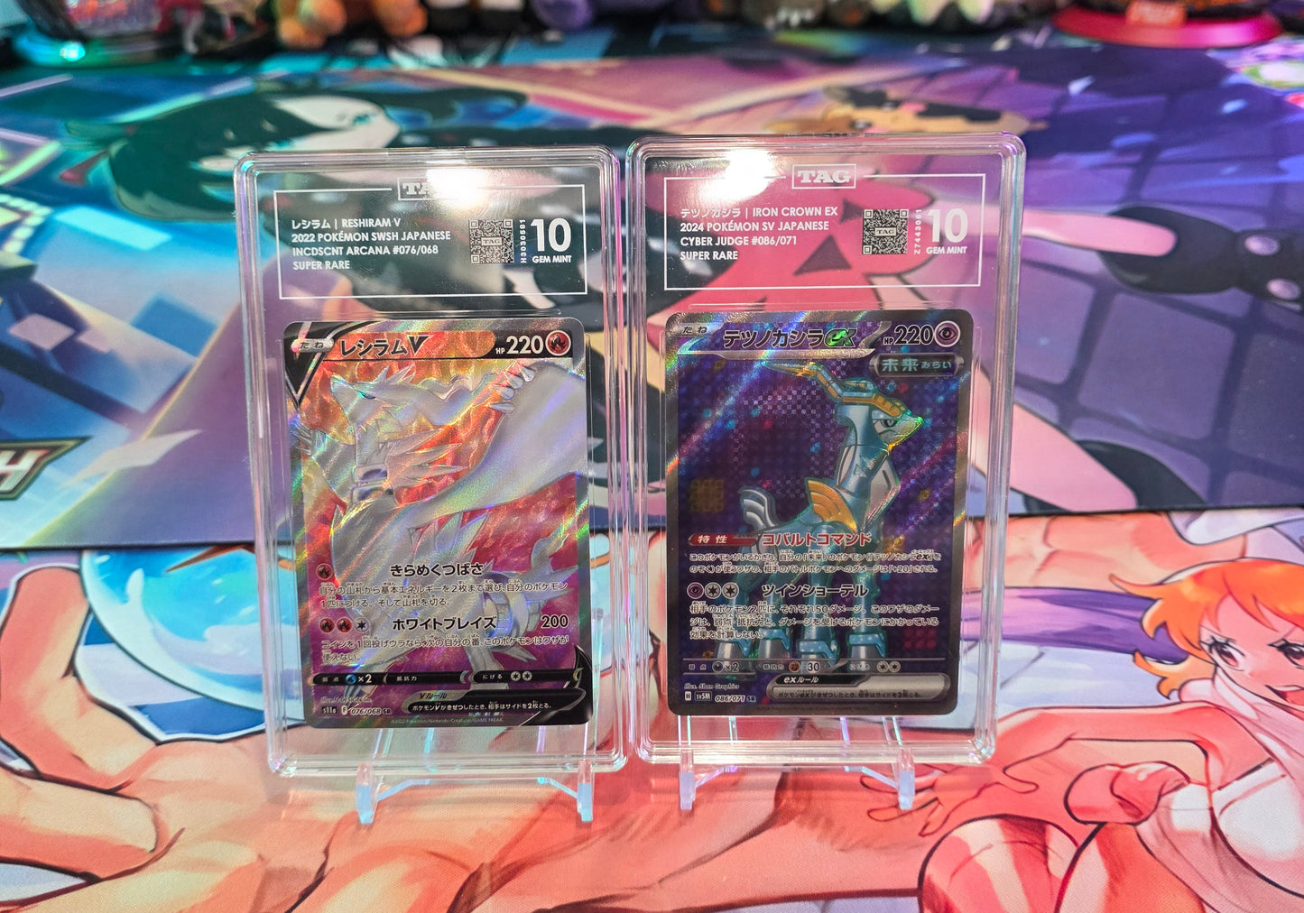 TWO JAPANESE TAG SLAB RACE