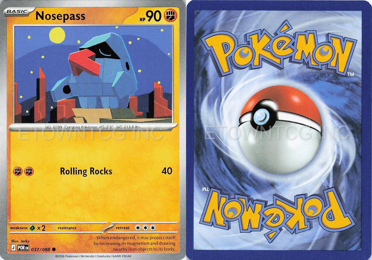 NOSEPASS 037/088 C PERFECT ORDER POKEMON NM