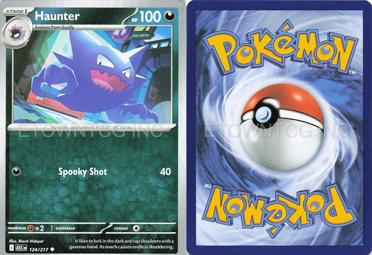 HAUNTER 124/217 UC ASCENDED HEROES POKEMON NM