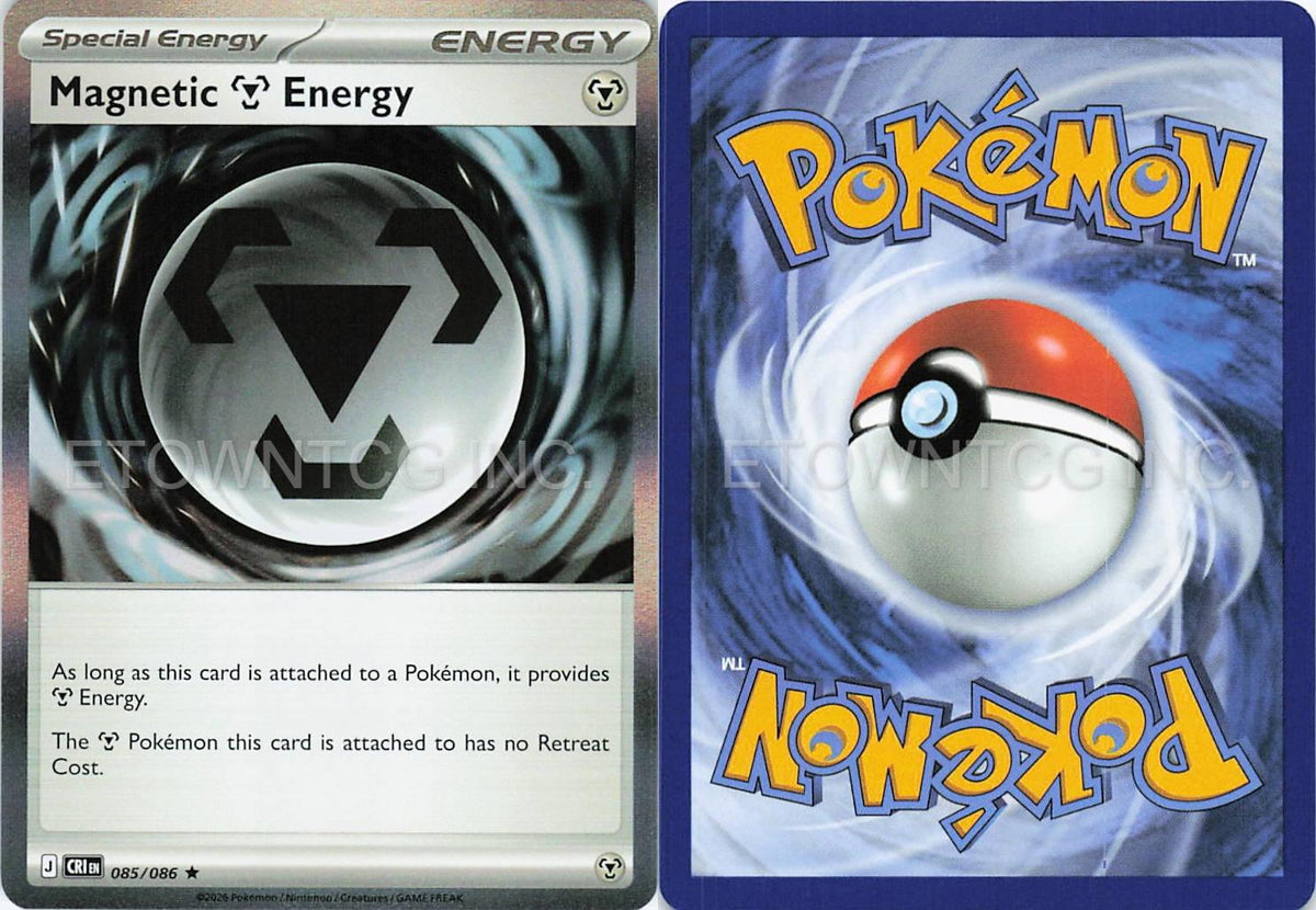 MAGNETIC M ENERGY 085/086 HOLO R CHAOS RISING POKEMON NM