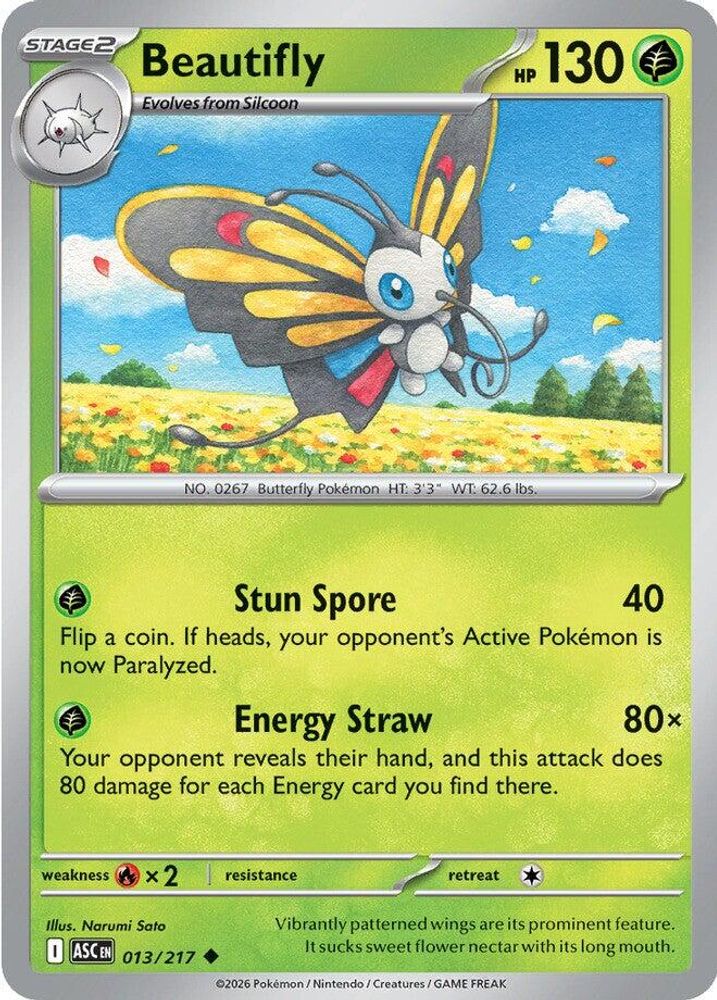 BEAUTIFLY 013/217 UC ASCENDED HEROES POKEMON NM
