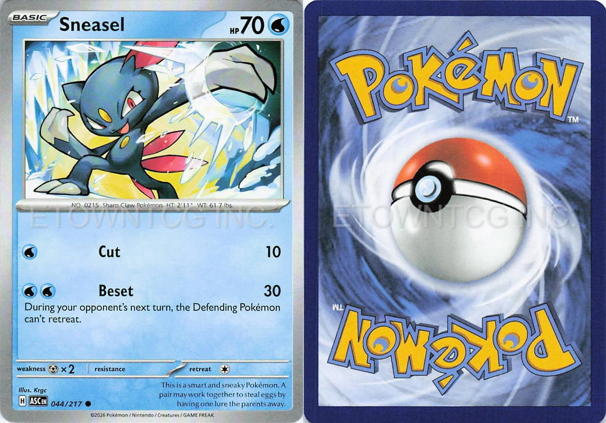SNEASEL 044/217 C ASCENDED HEROES POKEMON NM