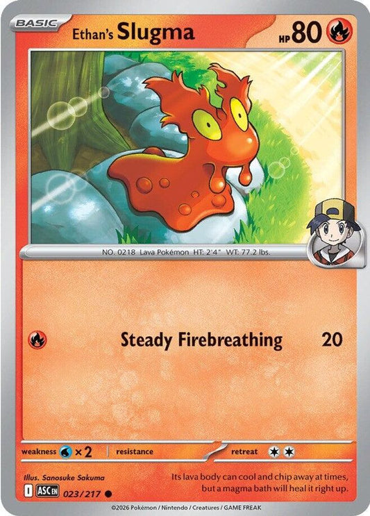 ETHAN'S SLUGMA 023/217 C ASCENDED HEROES POKEMON NM