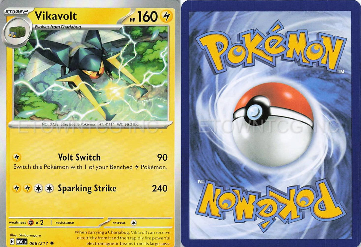 VIKAVOLT 066/217 UC ASCENDED HEROES POKEMON NM