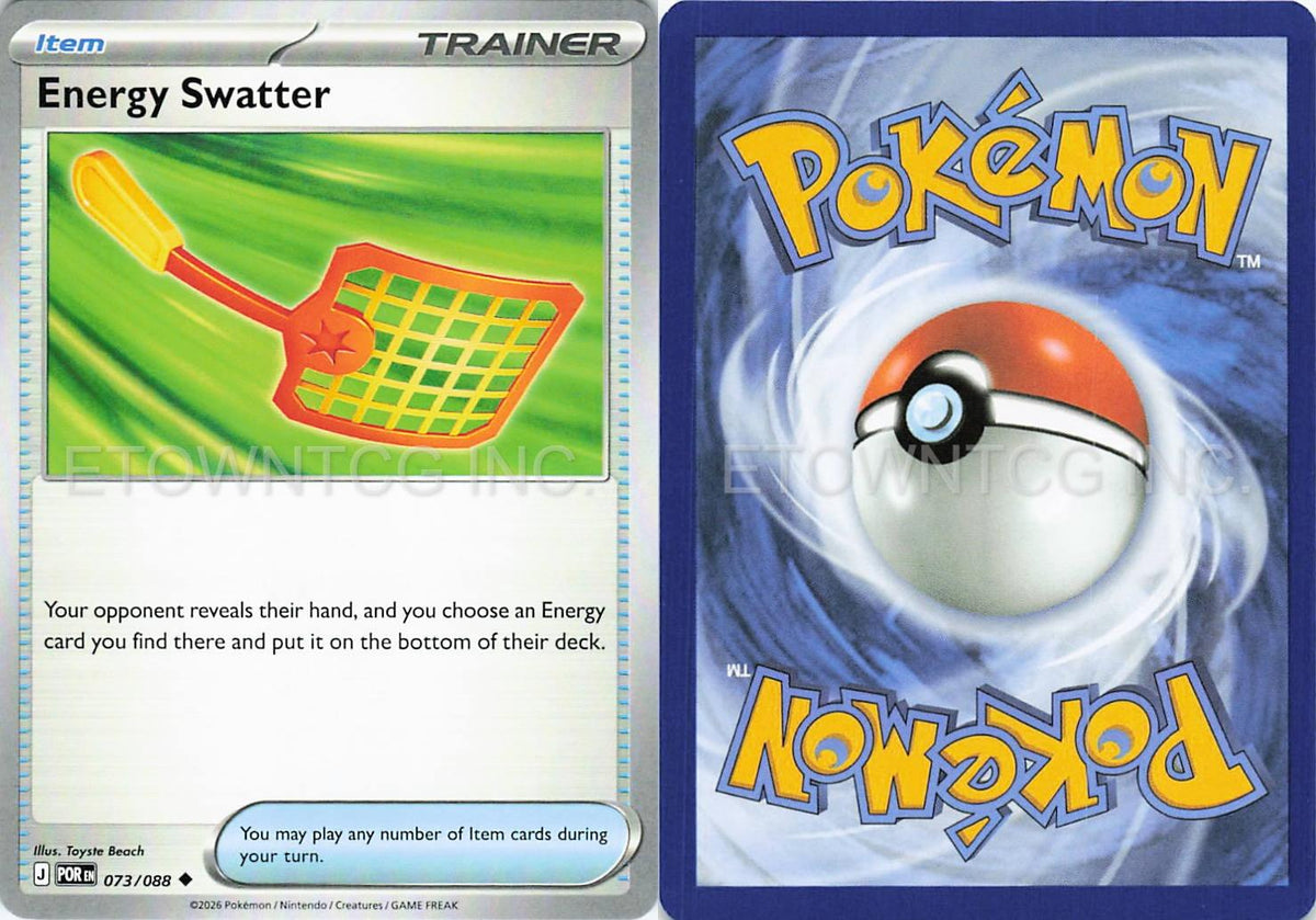 ENERGY SWATTER 073/088 UC PERFECT ORDER POKEMON NM
