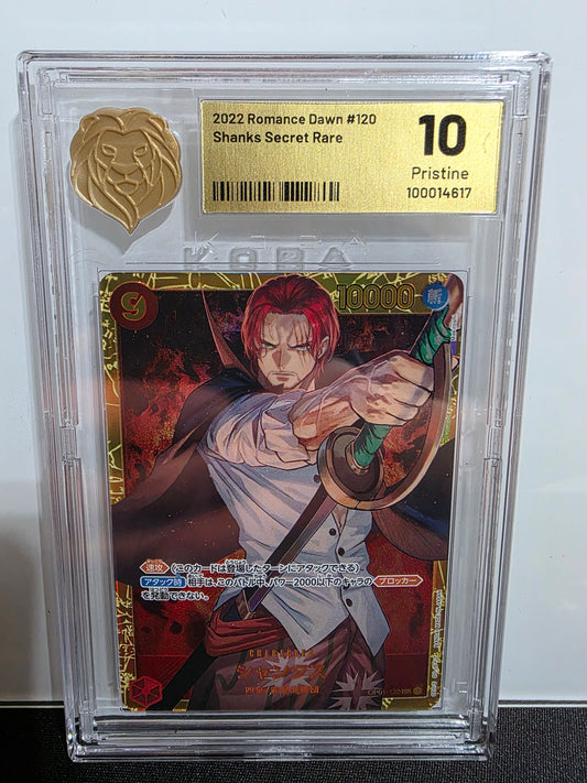 KOBA 10 JP 2022 Romance Dawn OP01-120 Shanks Secret Rare Parallel