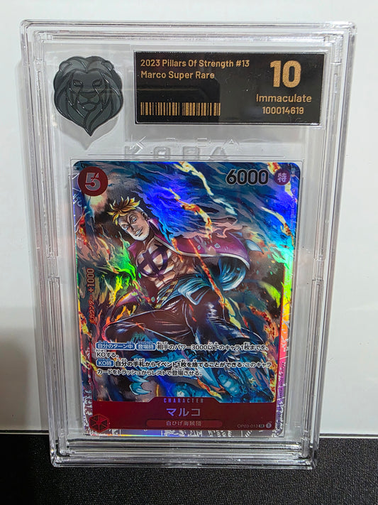 KOBA Immaculate 10 JP 2023 Pillars Of Strength OP03-013 Marco Super Rare