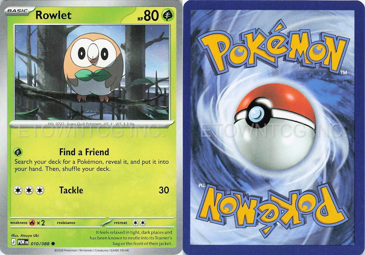 ROWLET 010/088 C PERFECT ORDER POKEMON NM