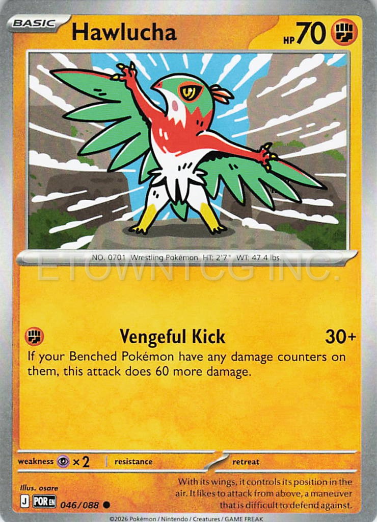 HAWLUCHA 046/088 C PERFECT ORDER POKEMON NM