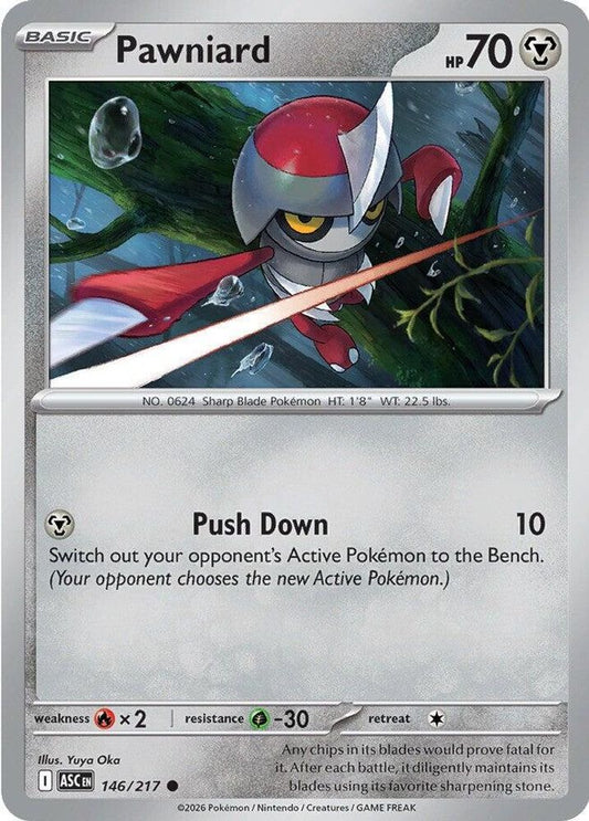 PAWNIARD 146/217 C ASCENDED HEROES POKEMON NM