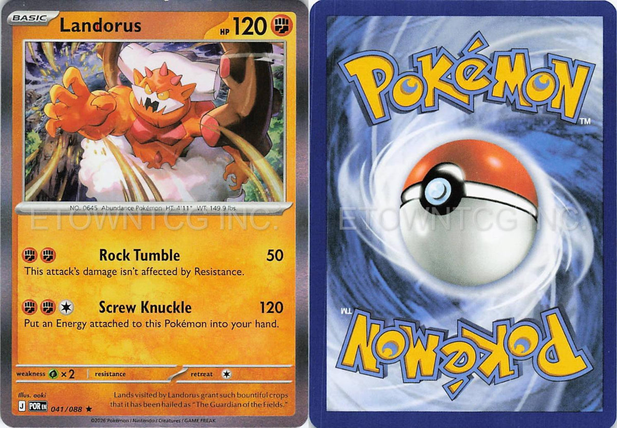 LANDORUS 041/088 R PERFECT ORDER POKEMON HOLO NM