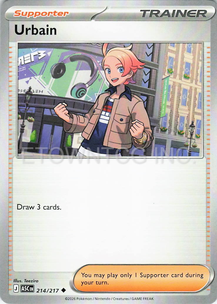 URBAIN 214/217 UC ASCENDED HEROES POKEMON NM