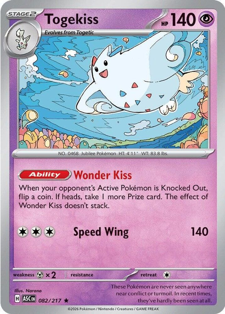 TOGEKISS 082/217 R ASCENDED HEROES POKEMON HOLO NM