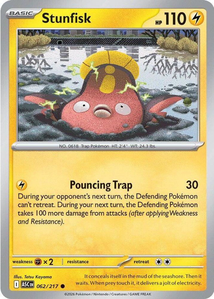 STUNFISK 062/217 C ASCENDED HEROES POKEMON NM