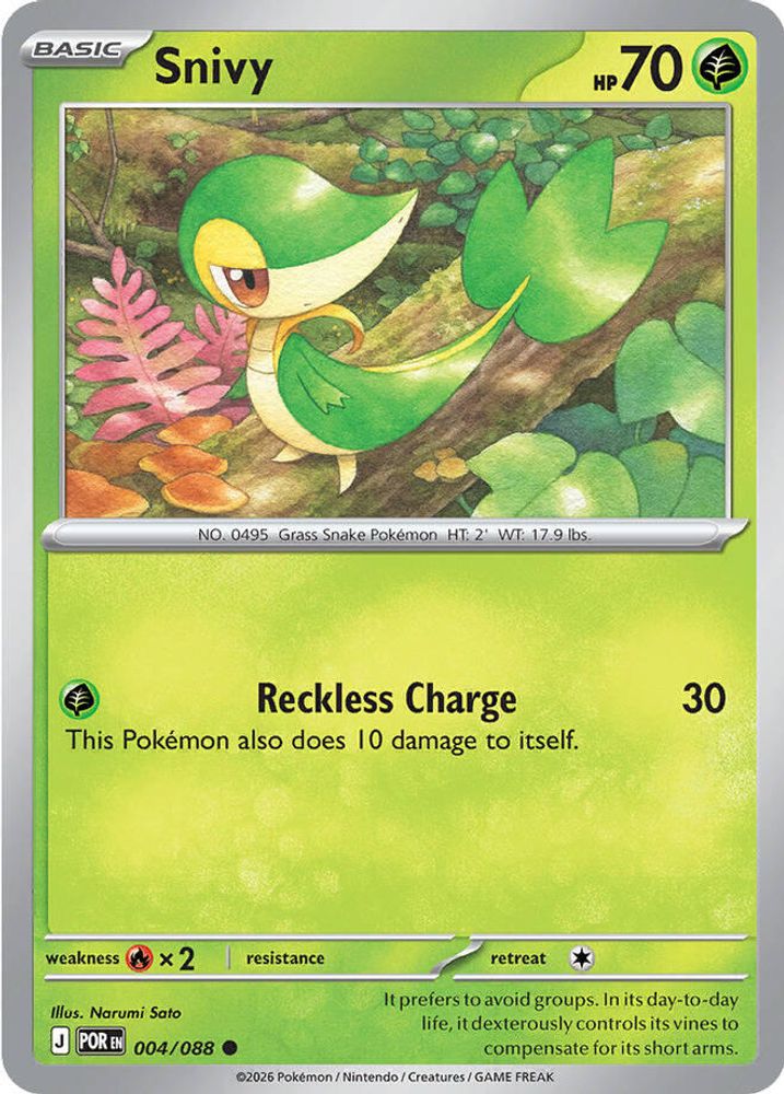 SNIVY 004/088 C PERFECT ORDER POKEMON NM