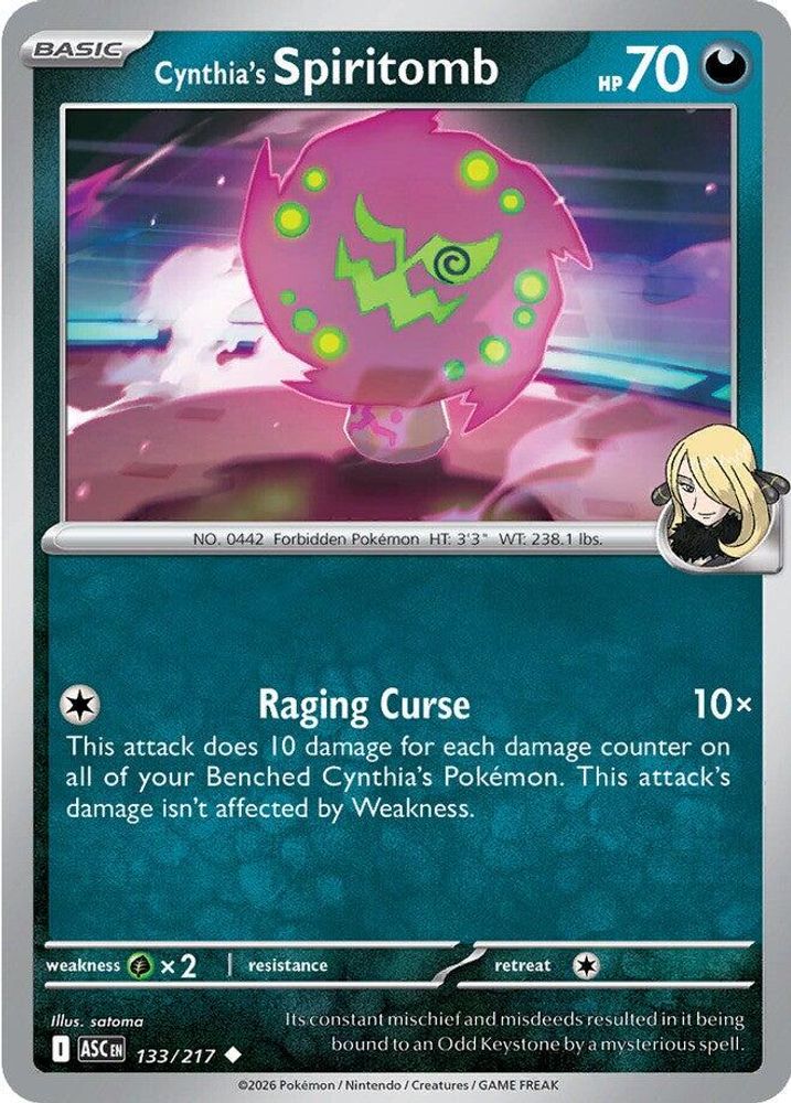 CYNTHIA'S SPIRITOMB 133/217 UC ASCENDED HEROES POKEMON NM