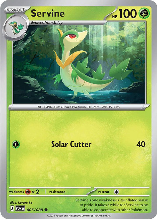 SERVINE 005/088 C PERFECT ORDER POKEMON NM