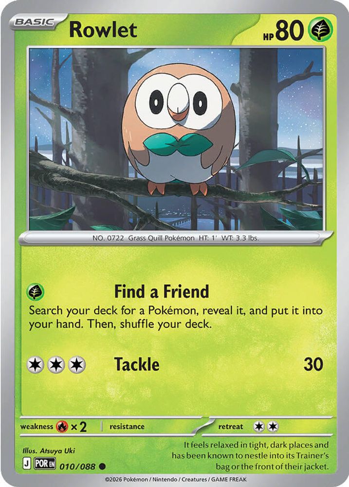 ROWLET 010/088 C PERFECT ORDER POKEMON NM