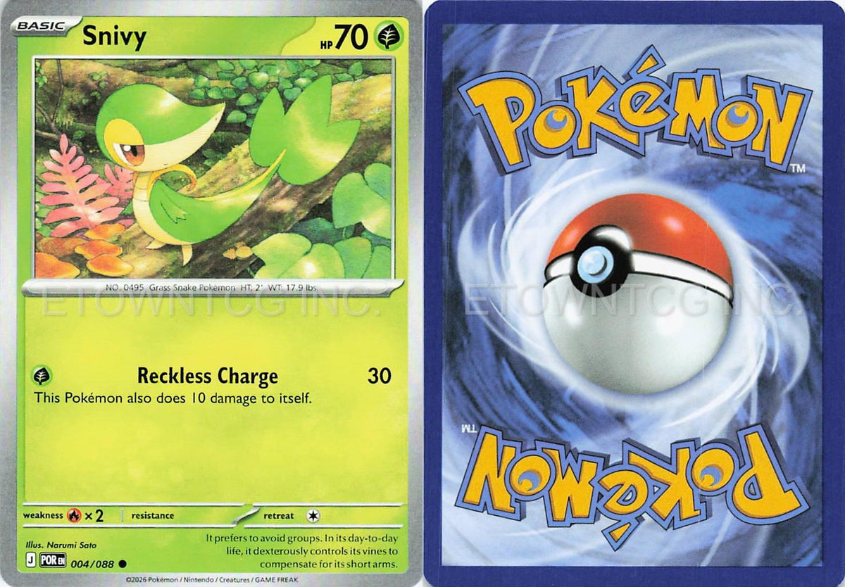 SNIVY 004/088 C PERFECT ORDER POKEMON NM