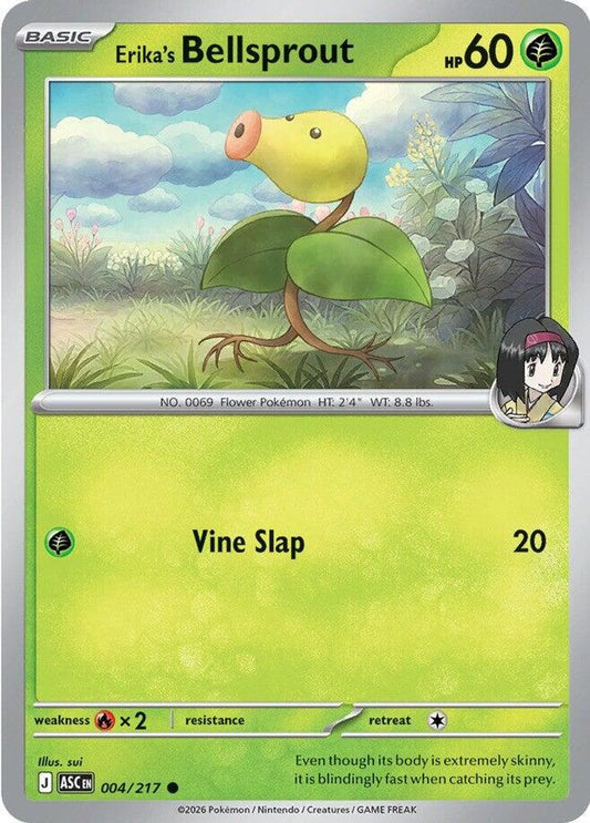 ERIKA'S BELLSPROUT 004/217 C ASCENDED HEROES POKEMON NM