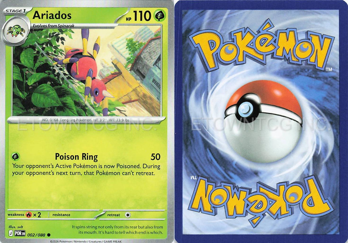 ARIADOS 002/088 C PERFECT ORDER POKEMON NM