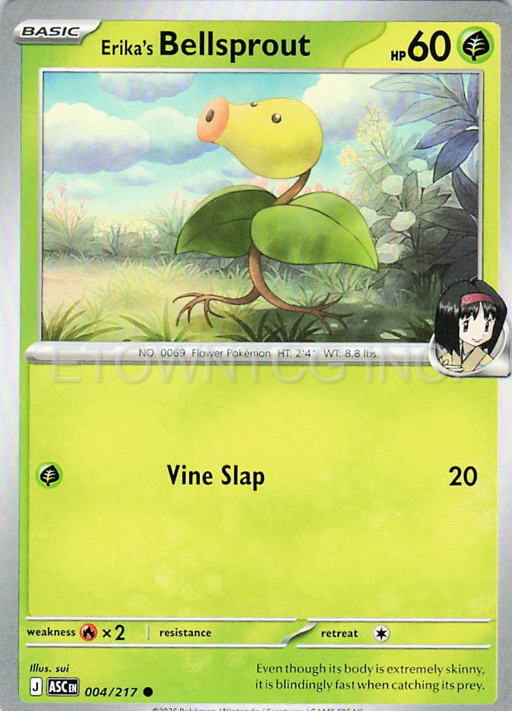 ERIKA'S BELLSPROUT 004/217 C ASCENDED HEROES POKEMON NM