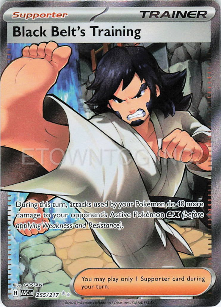 BLACK BELT'S TRAINING 255/217 UR ASCENDED HEROES POKEMON HOLO NM