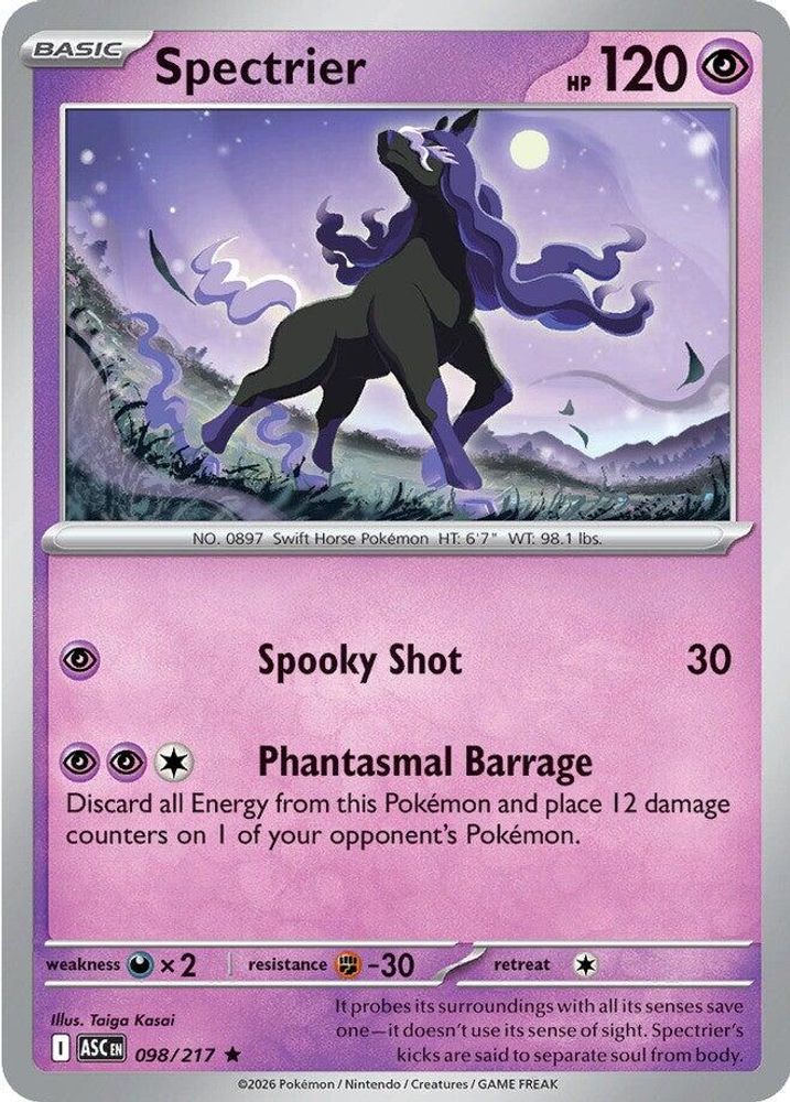 SPECTRIER 098/217 R ASCENDED HEROES POKEMON HOLO NM