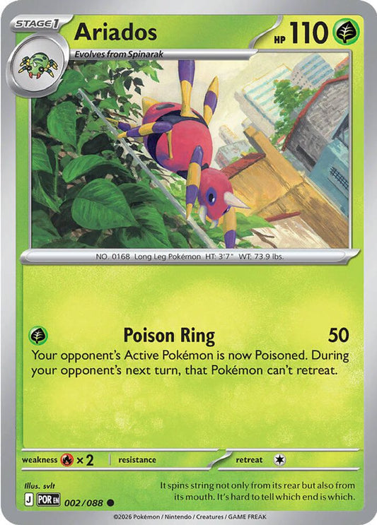 ARIADOS 002/088 C PERFECT ORDER POKEMON NM