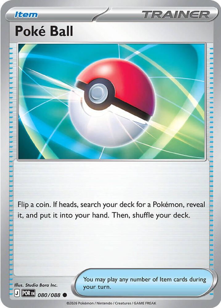 POKE BALL 080/088 C PERFECT ORDER POKEMON NM