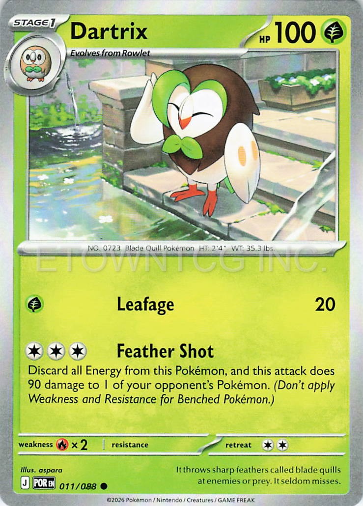 DARTRIX 011/088 C PERFECT ORDER POKEMON NM