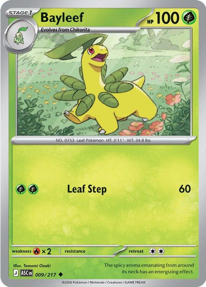 BAYLEEF 009/217 UC ASCENDED HEROES POKEMON NM