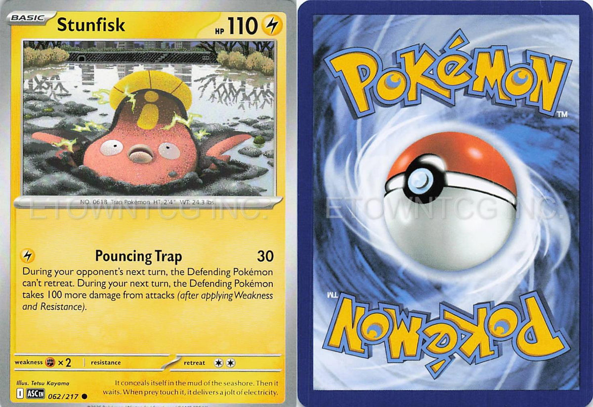 STUNFISK 062/217 C ASCENDED HEROES POKEMON NM