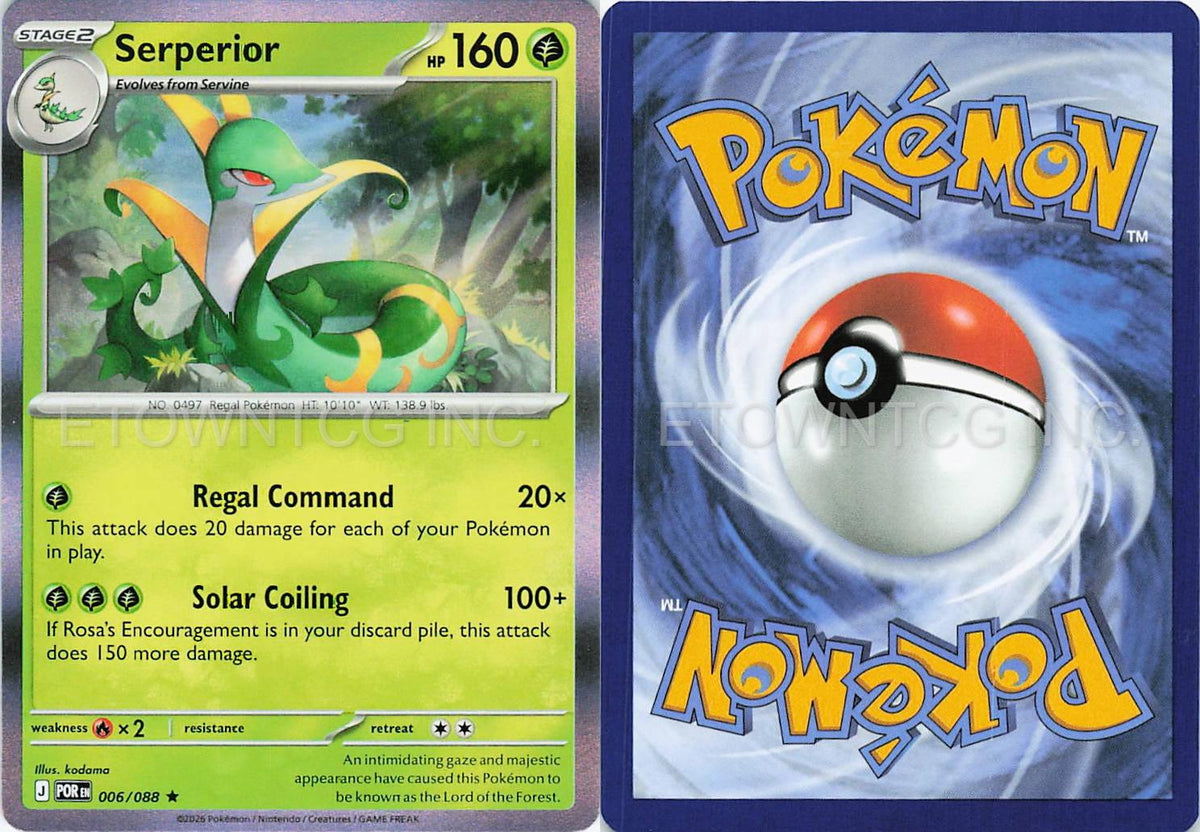 SERPERIOR 006/088 R PERFECT ORDER POKEMON HOLO NM
