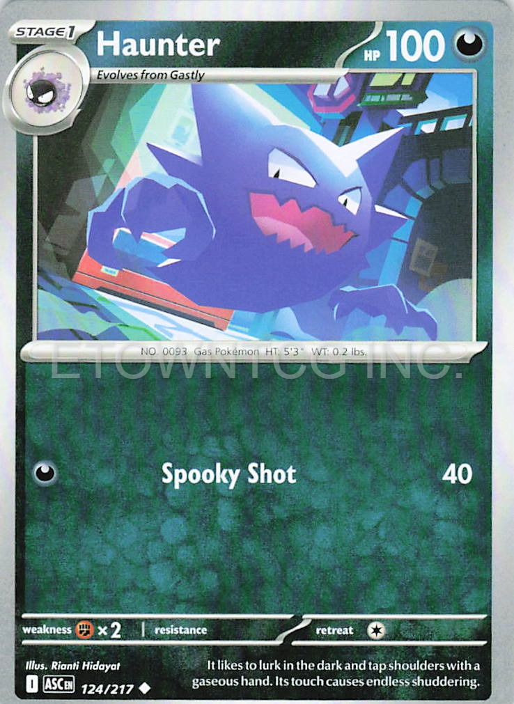 HAUNTER 124/217 UC ASCENDED HEROES POKEMON NM