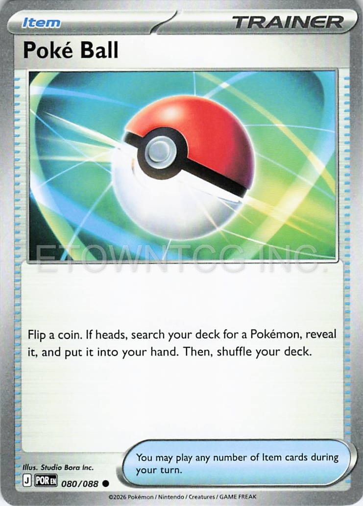 POKE BALL 080/088 C PERFECT ORDER POKEMON NM