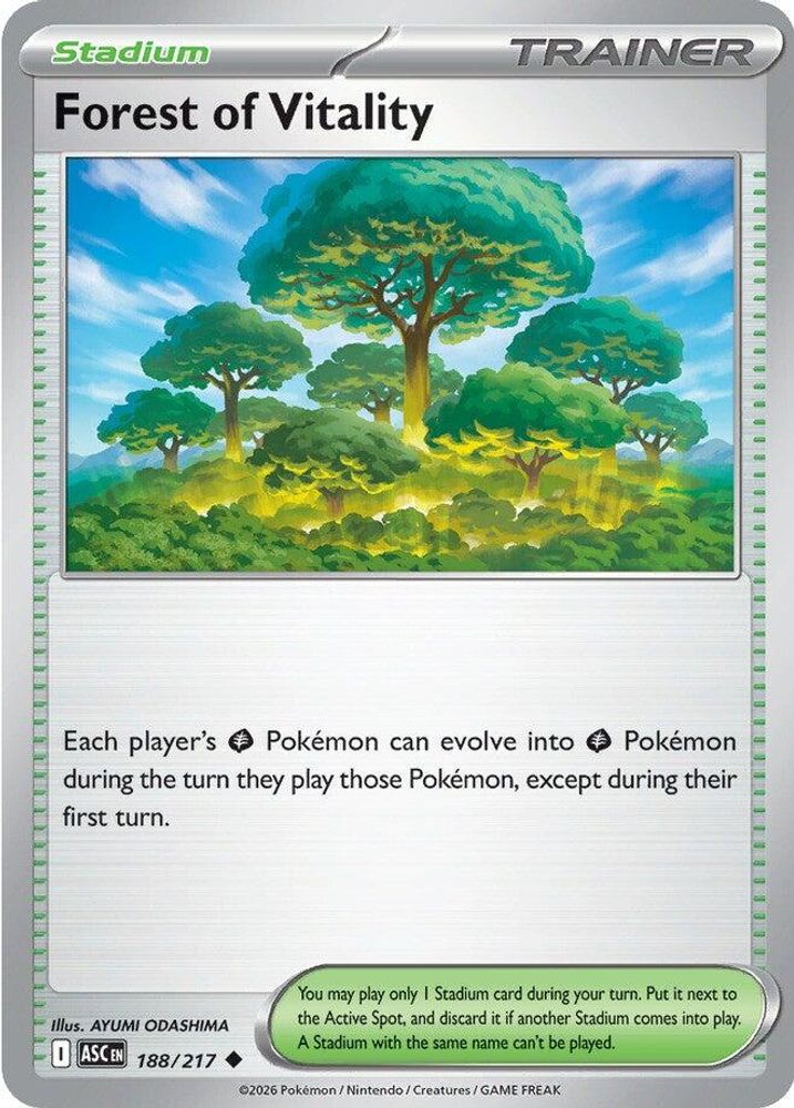 FOREST OF VITALITY 188/217 UC ASCENDED HEROES POKEMON NM
