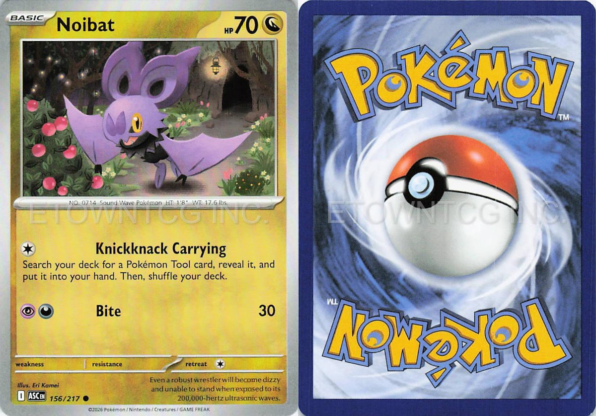 NOIBAT 156/217 C ASCENDED HEROES POKEMON NM
