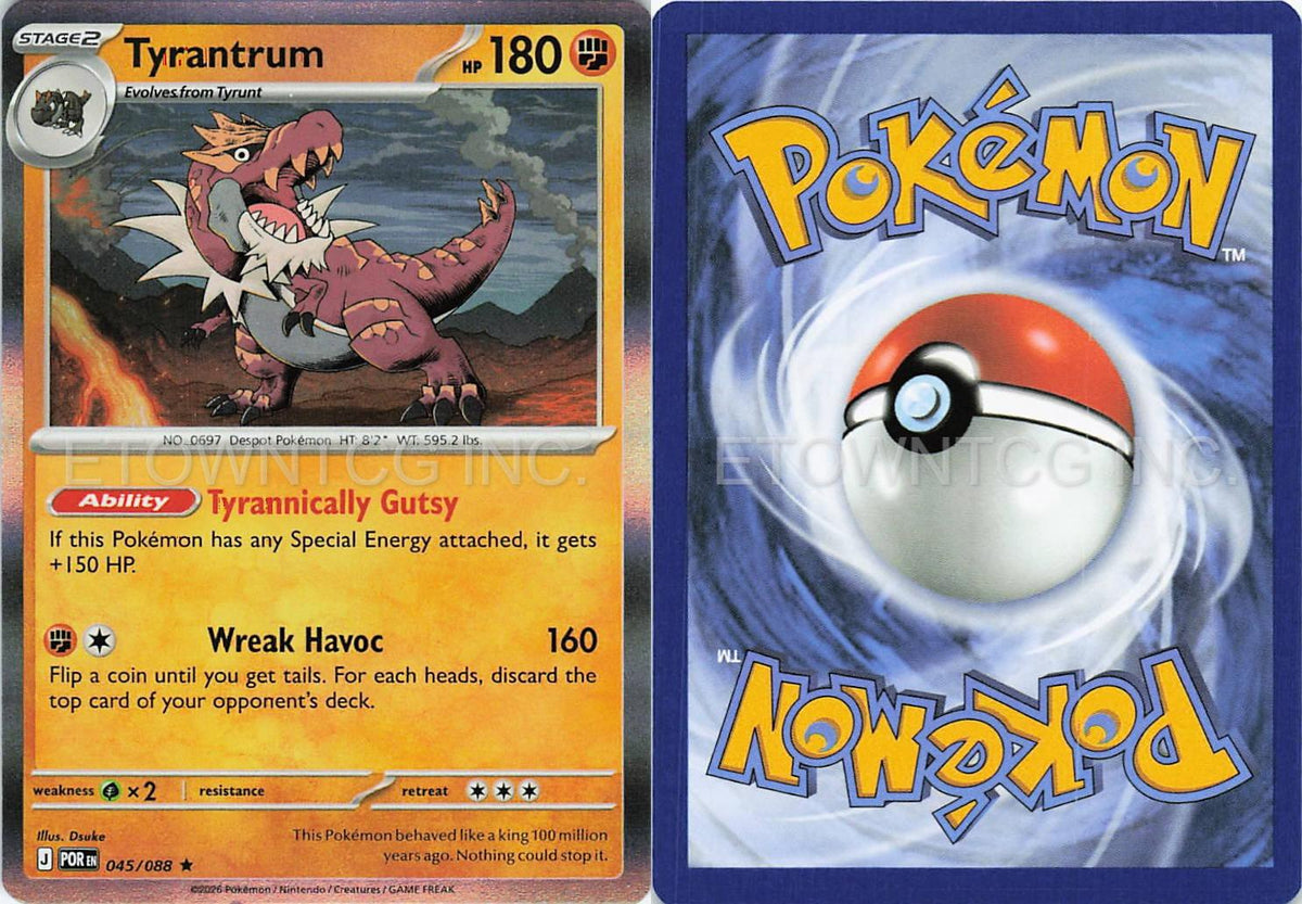 TYRANTRUM 045/088 HOLO R PERFECT ORDER POKEMON NM
