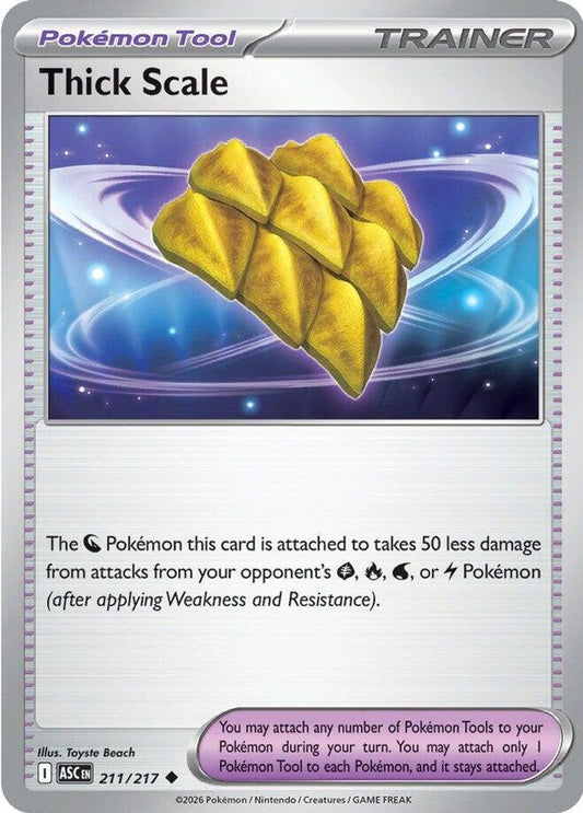 THICK SCALE 211/217 UC ASCENDED HEROES POKEMON NM