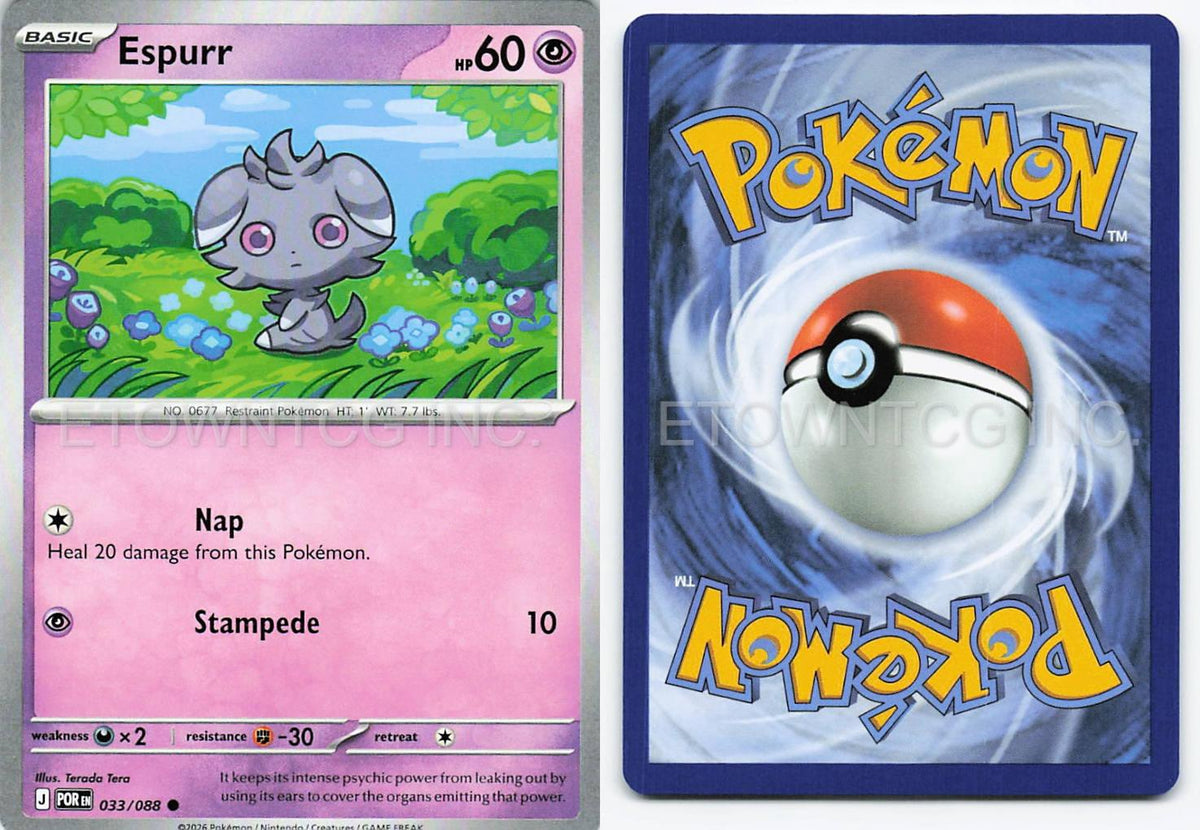 ESPURR 033/088 C PERFECT ORDER POKEMON NM