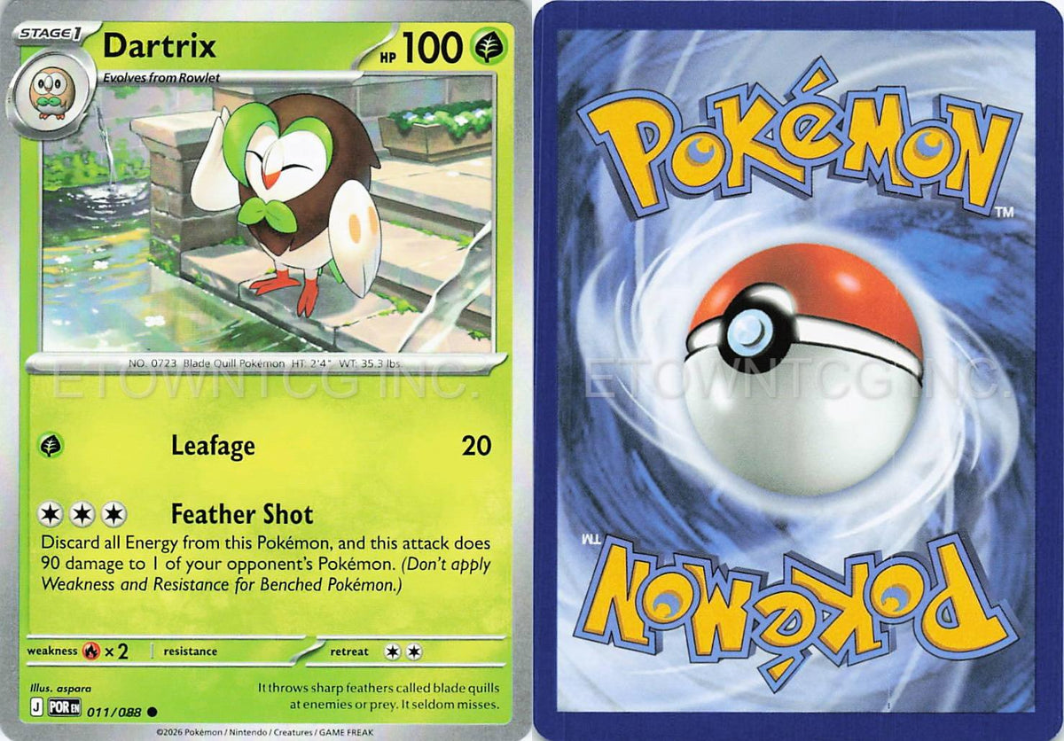 DARTRIX 011/088 C PERFECT ORDER POKEMON NM