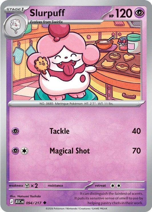 SLURPUFF 094/217 UC ASCENDED HEROES POKEMON NM