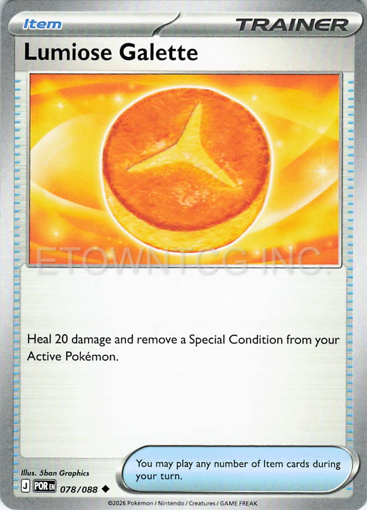 LUMIOSE GALETTE 078/088 UC PERFECT ORDER POKEMON NM
