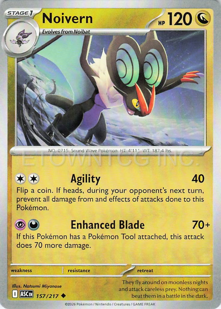NOIVERN 157/217 UC ASCENDED HEROES POKEMON NM