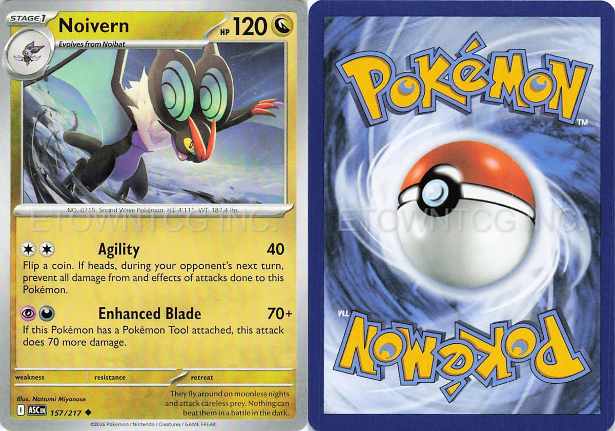 NOIVERN 157/217 UC ASCENDED HEROES POKEMON NM
