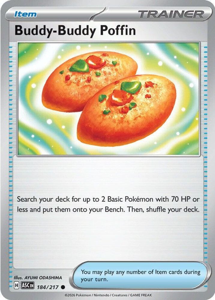 BUDDY-BUDDY POFFIN 184/217 C ASCENDED HEROES POKEMON NM