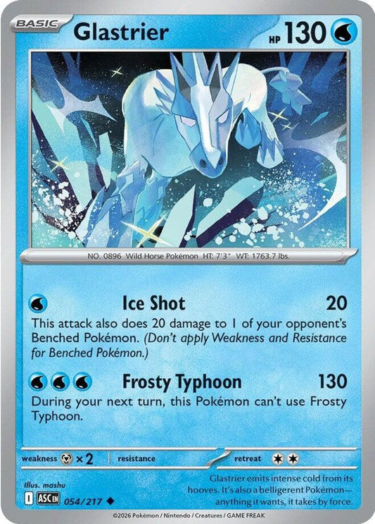 GLASTRIER 054/217 UC ASCENDED HEROES POKEMON NM
